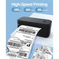 thumbnail image 3 of Thermal Label Printer,Wireless Label Printers for Small Business for Shipping Packages,Express Delivery Label Printer US,1 * label printer,Black, 3 of 6