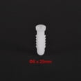 thumbnail image 2 of 50pcs 7mmx25mm Plastic Expansion Pipe Column Concrete Anchor Wall Plug White for Home Garden DIY Application, 2 of 5
