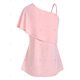 thumbnail image 2 of Tamaño más rizado Frente nudo camiseta Rosegal  Camisetas tallas grandes, 2 of 5