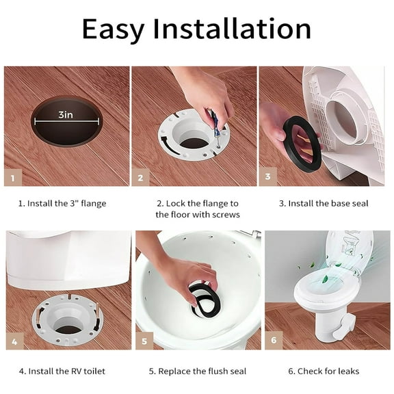 Flange,Seal And Rv 385345892 Set And Socket Rv Toilet Kit Rv