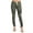 Olive, variant on G-Style USA Women's Biker Style Ripped Zip Rider Jogger Pants RJJ777 - Olive - 2X-Large