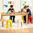 thumbnail image 2 of 6PCS Stackable Stools, Pipleo 18.1 Inch Plastic Nesting Stools for Classroom - Colorful Backless School Chairs, Portable Flexible Seating for Students, Home & Office, 2 of 7