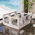 thumbnail image 3 of BingoPaw Large Wooden Dog Whelping Box Playpen with Waterproof Fertility Pad, Clear Acrylic Window, 3 of 11