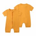 thumbnail image 2 of ZyeKqe Baby Girl Boy Romper Bodysuit Sleeveless Newborn Baby Clothes 1 Piece Solid Color Plain Jumpsuits, 2 of 9