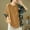Coffee, variant on Plus Size Tops for Women Retro Chinese Asymmetrical Print Linen Cotton Blouses Loose Ethnic Style Patchwork Casual Tops