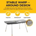thumbnail image 4 of Funny Yak Table Cloths for 8 Foot Rectangle Tables, Cute Art Vintage Lovely Animals on Bathtub Patio Waterproof Elastic Fitted Tablecloths, Washable Rectangular Table Cover for Camping, 4 of 8