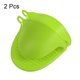 thumbnail image 3 of 2uds Engrosados Mini Horno Guantes, Calor Resistentes Silicona Horno Mitones Goma Horno Mitones Pellizco Goma Agarre Mitones Soportes Ollas para Cocina, Hornear, Barbacoa, Verde, 3 of 6
