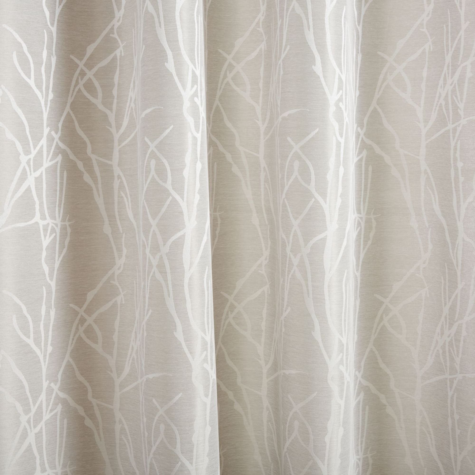 Exclusive Home Finesse Branch Print Grommet Top Curtain Panel Pair, 54"x96", Dove Grey