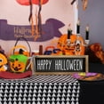 thumbnail image 6 of Happy Halloween Sign, Wooden Halloween Table Centerpiece Decorations for Home, Indoor Home Decorative Signage Wall Shelf Desk Fireplace Mantle Rustic House Decor, 6 of 6