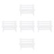 thumbnail image 3 of White Mini Wooden Bench Toy for Decoration Safe and with Hollow Design 5 Pieces, 3 of 3