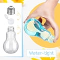 thumbnail image 3 of 20Pcs 100 ML Plastic Light Bulb Jars, Light Bulb Candy Containers Clear Candy Jars Fillable Lightbulb Ornaments for Christmas Crafts Party Favors (Silver,100 ml), 3 of 7
