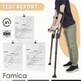 thumbnail image 4 of Muletas Famica para adultos (1 unidad, puño abierto): asas ergonómicas ajustables, puño y altura, plegables, ligeras y antideslizantes., 4 of 5