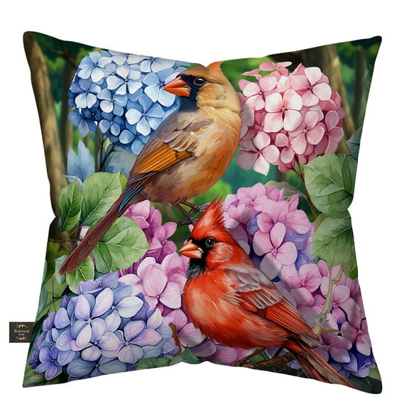 Briarwood Lane Perched Cardinals Indoor/Outdoor Pillow