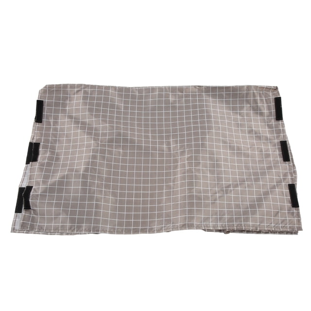 Housse de Cage pour Chien, Crochet Imperméable et Design Confortable Protection de Cage Universelle Anti-Poussière avec Sac de Rangement pour Protection Intérieure Extérieure Carreaux Marron, Noir