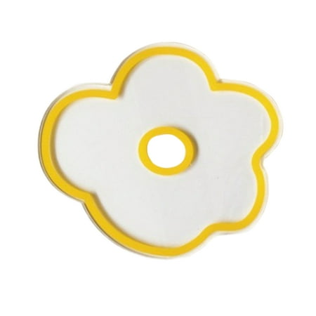 

JFY Clear Acrylic Flower Coaster Heat-resistant Table Pad Placemat Home Ornament