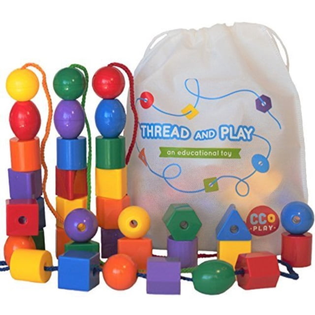lacing beads for toddlers argos
