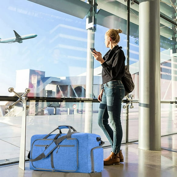 Travel Luggage Bag For Men Foldable Travel Luggage Bag With Shoe Compartment Travel Bag For Men And Women