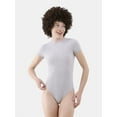 thumbnail image 3 of No Boundaries Cotton Stretch Jersey T-Shirt Bodysuit, Women’s XS-3XL, 3 of 4