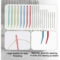 thumbnail image 3 of 20pcs Large Eye Needles, Multicolored Big Eye Blunt Needle Stainless Steel Darning Needle Yarn Needle Wool Needle Sewing Knitting Needles for Crochet Projects, 3 of 3