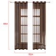 thumbnail image 2 of Coofit Sheer Curtain Solid Color All-match Translucent Window Gauze Window Panel, 2 of 10