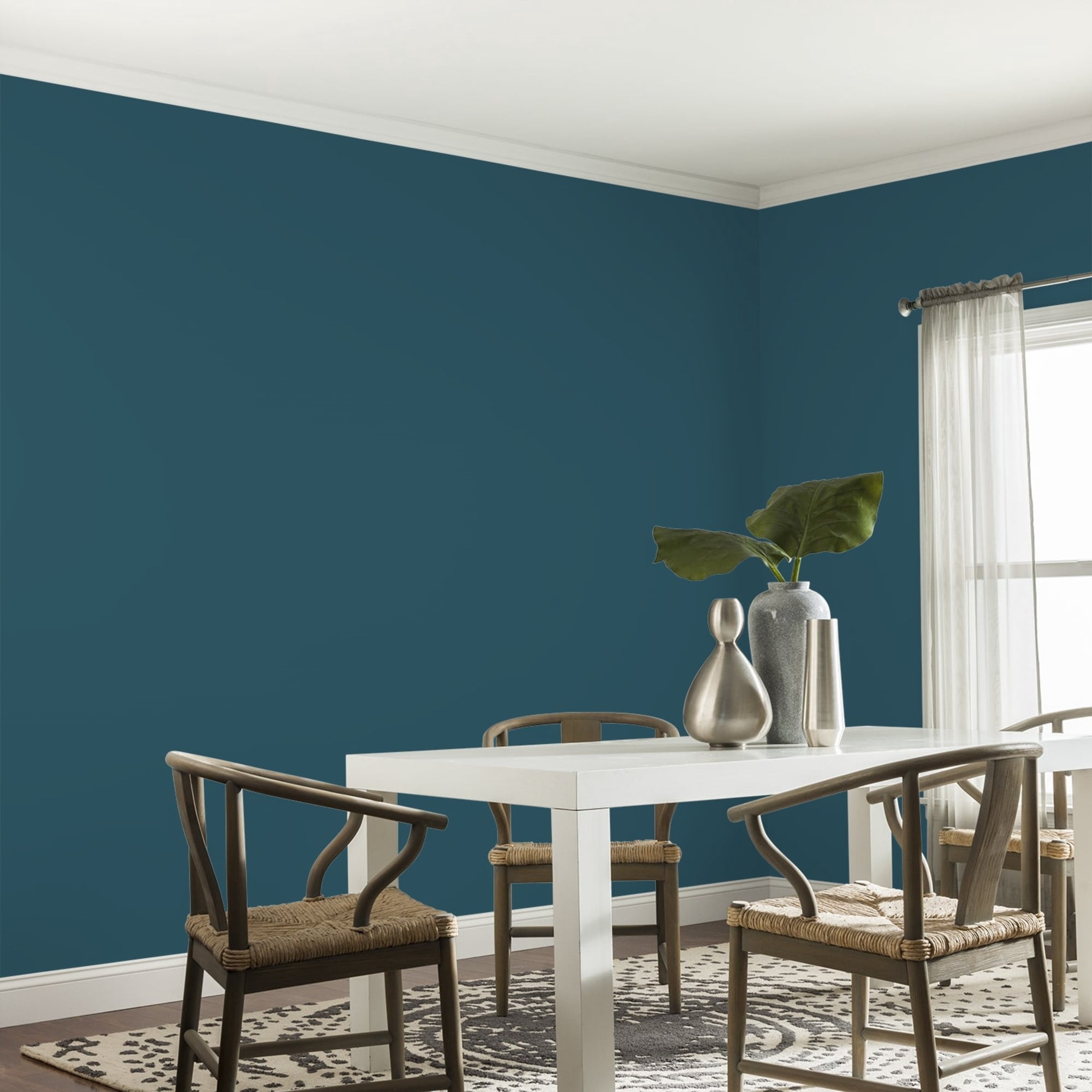 Glidden Spred Blue Bayberry / Green, Eggshell Interior Paint with Primer, 1 Gallon