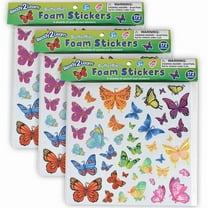 READY 2 LEARN Foam Stickers - Butterflies - 172 Per Pack - 3 Packs