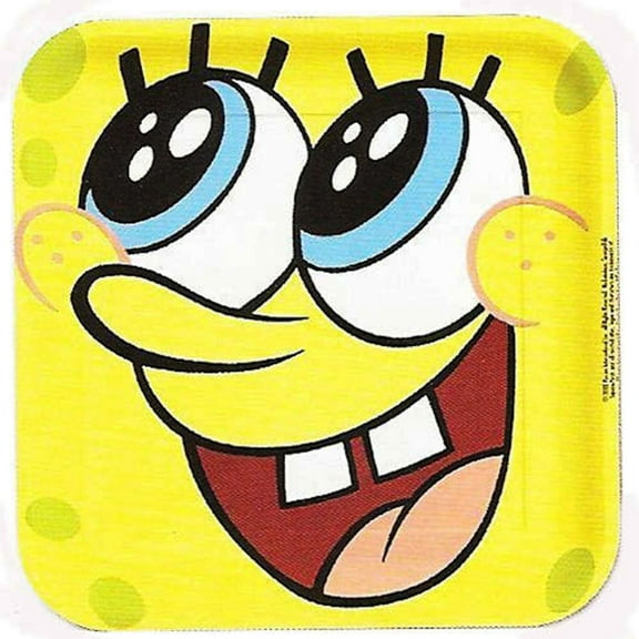 8 Spongebob Lunch Paper Plates Pack 9"