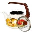 thumbnail image 2 of Enameled Aluminum Tea Kettle Mushrooms Enamel Kettle 2.3-qt. (2.2 L) Hot Water TeaKettle pot for Stovetop Teapot Ideal for Camping, 2 of 7