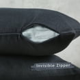 thumbnail image 2 of 3S Brother's Solid Cushion Cover Super Soft & Cozy Home Décor Throw Pillow Case for Chair Couch Bedroom & Livingroom Décor Pillowcase with Invisible Zipper Set of 2 Pieces -Anthracite 12"x20" Each, 2 of 8