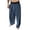 A52 Blue-Wide Leg Dress Pants Men, variant on Mifsaly Wide Leg Dress Pants Men Pleated Elastic Waist Baggy Pant Comfortable Office Work Lounge Trousers Trendy Summer Officewear With Pockets XL
