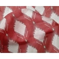 thumbnail image 5 of oneOone Silk Tabby Red Fabric Ikat Sewing Material Print Fabric By The Yard 42 Inch Wide, 5 of 5