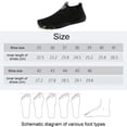 thumbnail image 3 of Zapatos Acuaticos Aquashoes Zapatos para caminar, transpirables, deportivos, para la playa, para adultos, mujeres, hombres (37), color negro Likrtyny Tenis De Mujer Tenis De Hombre, 3 of 9