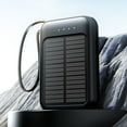 thumbnail image 3 of Kieccall 20000mah Solar Power Bank With Built-In Cables, Outdoor Camping Portable Charger For Mobile Devices, 3 of 8