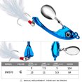 thumbnail image 3 of Señuelos artificiales Lentejuelas giratorias Wobbler Cebo Accesorios de pesca (Estilo C 9G), 3 of 9