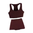 thumbnail image 4 of Conjunto de chaleco deportivo y pantalones cortos a escala 1/12 para figuras de acción, estilo informal y elegante, accesorios de disfraz para hacer Rojo oscuro, 4 of 8