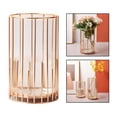 thumbnail image 3 of Jarrón de flores de metal y vidrio, jarrón decorativo con forma de tubo, decoración de flores hidropónicas. S, 3 of 9