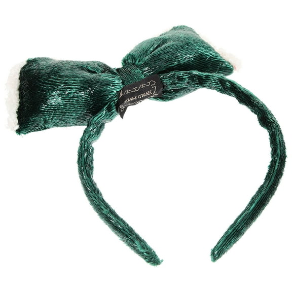 LOLIPPYY 1Pcs Bowknot Headband Holiday Hair Accessories for Women Velvet Material Everyday Look