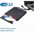 thumbnail image 3 of Slim External DVD RW CD Writer Drive Burner Reader Player Optical Drives for Laptop PC DVD ,Widely Use, 3 of 4
