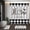 Black White Check, variant on LVRLVR SWEET HOME Rustic Wooden Plank Vase Floral 4Pcs Bathroom Set, Polyester Shower Curtain & High Elastic Sponge Bath Mats with C-shaped Plastic Hooks, 70.8×70.8 Inch