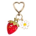 thumbnail image 1 of Lindo Llavero Fresa Con Llaves Daisy Exquisito Accesorios Llave Estética, 1 of 8