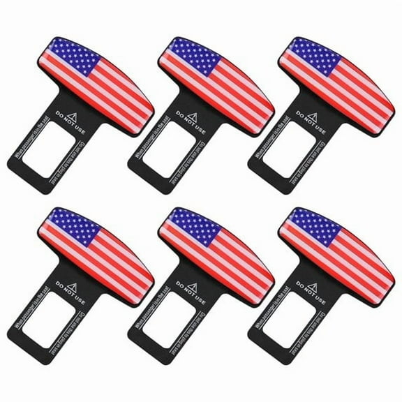 6pcs Car Safety Seat Belt Buckle Clip Car-Styling Universal Vehicle Mounted