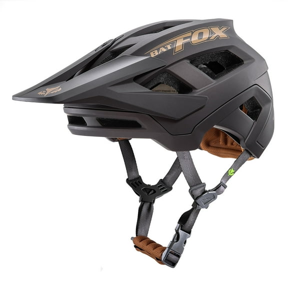 BATFOX Mountain Bike Helmet for Adults Men Professional MTB Helmet Women with Action Camera Mount & 3-Position Visor, NTA-8776 E-Bike Certified(Black,M)