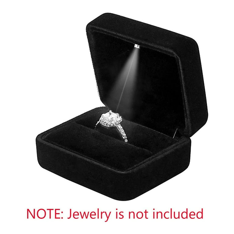 Proposal ring box with light best sale