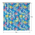 thumbnail image 5 of Waterproof Beautiful Colorful Floral Shower Curtain 72x72 Inch Boho Style Polyester Unique Shower Curtain for Bathroom Hotel Home Decor with 12 Plastic Hooks, 5 of 5