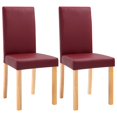 thumbnail image 3 of vidaXL Dining Chairs Side Chair with Solid Wood Legs for Kitchen Faux Leather, 3 of 56