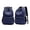 Dark Blue, variant on Unisex Classic Solid Color Laptop Backpack, Large Capacity Water Resistant Casual Daypack with Multi Pockets, Adjustable Breathable Shoulder Bag for School Business Travel Outdoor Sports