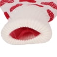 thumbnail image 3 of Bolsa de agua caliente en forma de U a prueba de explosiones para aliviar la fatiga, calentador de cuello, funda tejida con patrón de corazón rosa, 3 of 8