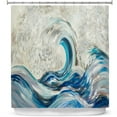 thumbnail image 1 of Shower Curtains 70" x 73" from DiaNoche Designs by Lam Fuk Tim - Wave Rolling II, 1 of 1
