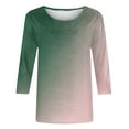 thumbnail image 5 of LiMoi Summer Blouses for Women 2025 Vacation Womens 3/4 Sleeve Tops Tshirts Shirts for Women Plus Size Cotton Womens Tie Dye Clothes my reorder list, 5 of 5