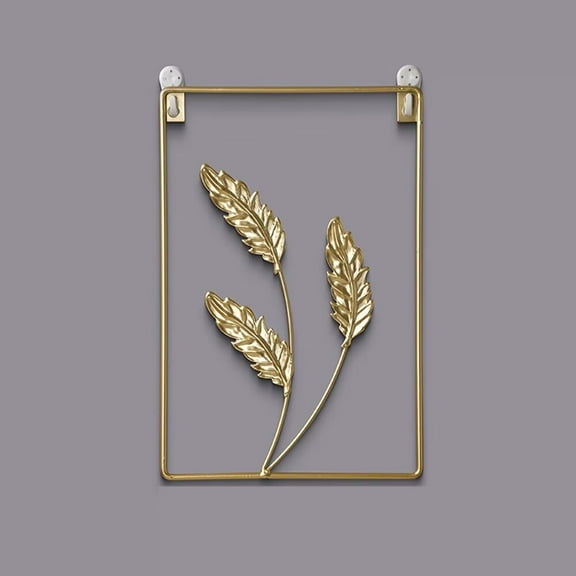 ERDOUY Metal Wall Art Decor for Living Room, Home Decor Living Room Wall Decor, Silhouette Wall Art(Gold)